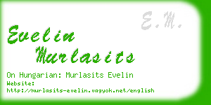 evelin murlasits business card